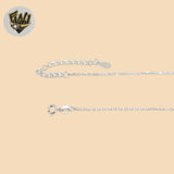 (2-66036-1) Plata de ley 925 - Collar infinito con eslabones de 1 mm.