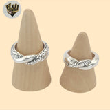(2-5052-3) 925 Sterling Silver - Carved Band Ring