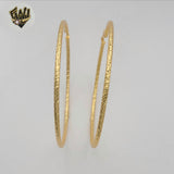 (1-2898) Gold Laminate Hoops - BGF