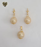 (1-6249) Gold Laminate - Pearls Set - BGF