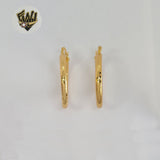 (1-2729-1) Gold Laminate - Carved Hoops - BGO