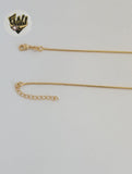 (1-6471-B) Gold Laminate - Flower Tie Necklace - BGO