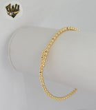 (1-4086-2) Gold Laminate - 3mm Balls Bangle - BGF