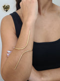 (1-4085) Gold Laminate - 2.5mm Plain Arm Cuff  - BGF