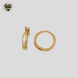 (1-3077-1) Gold Laminate - Zircon Band Ring - BGO