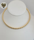 (1-6294-A) Gold Laminate - Twisted Open Wire Necklace - BGF