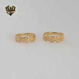 (1-3060-2) Laminado de oro - Anillo de banda de viaje - BGF