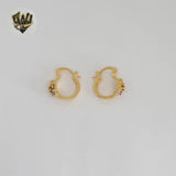 (1-2632-4) Laminado Oro - Aros Flor Zircon - BGO