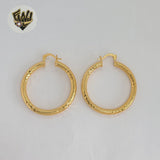 (1-2729-1) Gold Laminate - Carved Hoops - BGO
