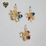 (1-2307-1) Gold Laminate - Luck Charms Pendants - BGF