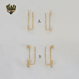 (1-1236-2) Laminado Oro - Pendientes Largos - BGF