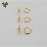 (1-2938-2) Gold Laminate - Trio Set Plain Hoop - BGF