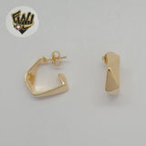 (1-2966-1) Gold Laminate - Geometric Half Hoops - BGF