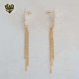 (1-1212-5) Gold Laminate - Kite Shape Long Earrings - BGF