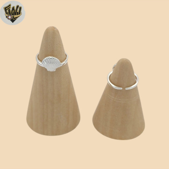(2-5296) 925 Sterling Silver - Shell Toe Ring.
