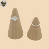 (2-5296) 925 Sterling Silver - Shell Toe Ring.