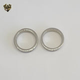 (4-0025-2) Stainless Steel - Zircon Ring.