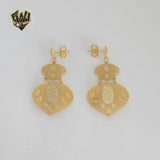 (1-1244-7) Gold Laminate - Long Earrings - BGF