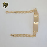 (1-60070) Gold Laminate - 6.5mm Mariner Link Men Bracelet - 8.5" - BGF