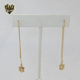 (1-1120) Gold Laminate - Long Earrings - BGF