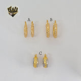 (1-2590) Gold Laminate Hoops - BGO
