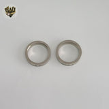 (4-0005-3) Stainless Steel - Zircon Ring.