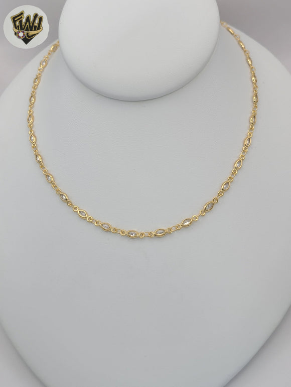 (1-6149) Laminado de Oro - Collar Círculo - BGF