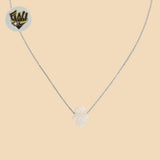 (2-66017) 925 Sterling Silver - 1mm Hamsa Hand Necklace - 18"