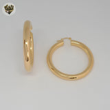 (1-2938) Gold Laminate - Plain Tube Hoops - BGF