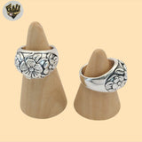 (2-5060) 925 Sterling Silver - Flowers Ring