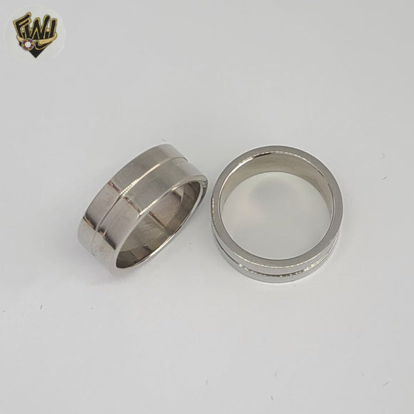 (4-0030-1) Stainless Steel - Double Band Ring.