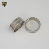 (4-0030-1) Stainless Steel - Double Band Ring.