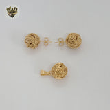 (1-6128-1) Gold Laminate - Wire Knot Round Set - BGF