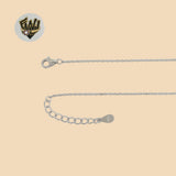 (2-66071-2) 925 Sterling Silver - 1mm Zircon Necklace - 16"