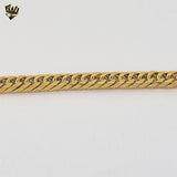 (4-4070) Stainless Steel - 11 mm Curb Link Men Bracelet.