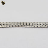 (4-4098) Stainless Steel - 12mm Alternative Link Bracelet - 8"