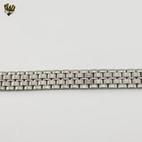 (4-4011) Stainless Steel - 12mm Bracelet for Men - 7.5"