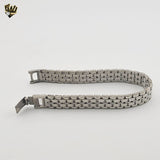 (4-4011) Stainless Steel - 12mm Bracelet for Men - 7.5"