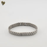 (4-4011) Stainless Steel - 12mm Bracelet for Men - 7.5"
