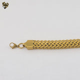 (4-4087) Stainless Steel - 12mm Chunky Link Bracelet - 9"