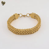 (4-4087) Stainless Steel - 12mm Chunky Link Bracelet - 9"