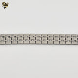 (4-4008) Stainless Steel - 13mm Bracelet for Men - 8"