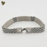 (4-4010) Stainless Steel - 13mm Bracelet for Men - 8"
