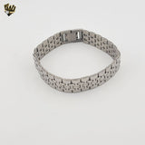 (4-4008) Stainless Steel - 13mm Bracelet for Men - 8"