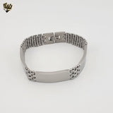 (4-4010) Stainless Steel - 13mm Bracelet for Men - 8"