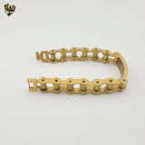 (4-4217) Stainless Steel - 17mm Alternative Link Bracelet - 9"
