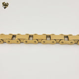 (4-4215) Stainless Steel - 17mm Alternative Link Bracelet - 9"