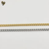 (4-4251) Stainless Steel - 5mm Curb Link Bracelet