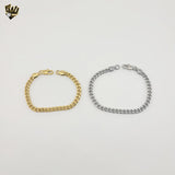 (4-4251) Stainless Steel - 5mm Curb Link Bracelet