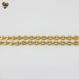 (4-3222) Stainless Steel - 7.5mm Hollow Puff Link Chain.